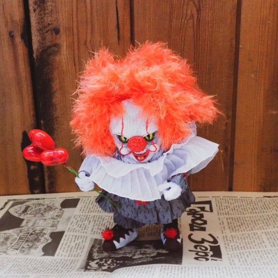 glass clown doll