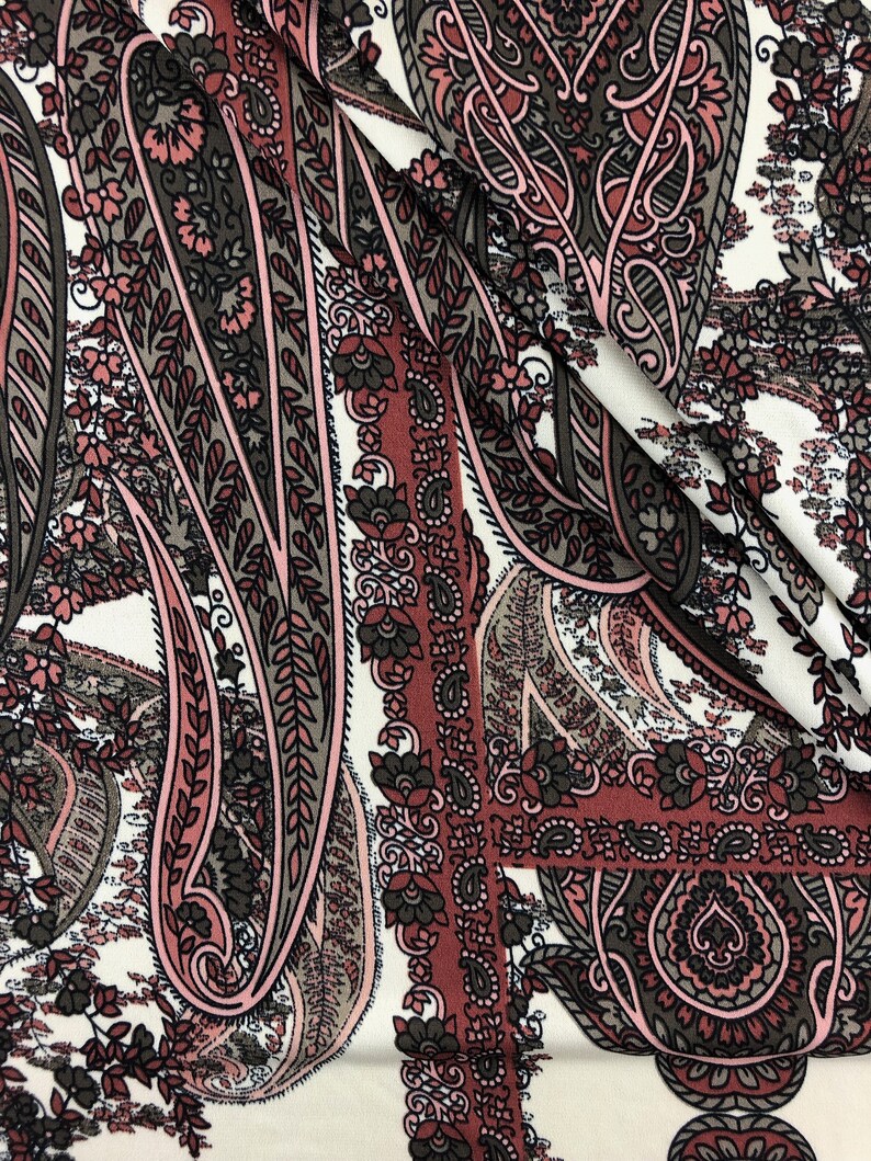 ITY Jersey Printed Fabric 2 Way Stretch Stretch Knit Fabric Etsy