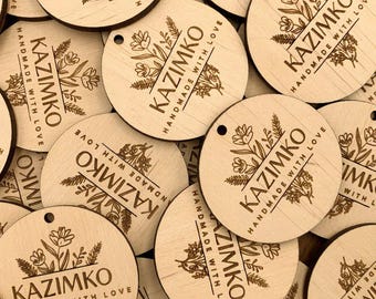 Custom Engraved Wooden Tags – Personalized Business Branding Labels