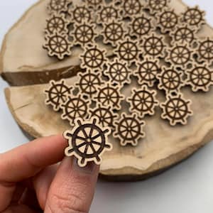 Custom Wooden Logo Pins – Personalized Engraved Badges – Laser Cut Wood Brooches – Small Business Branding Gifts