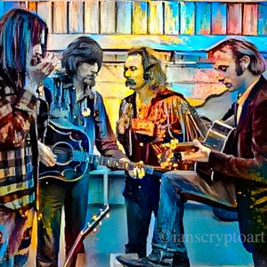Crosby, Stills Nash and Young, CSNY, CSN, Neil Young Poster, David Crosby T-shirt
