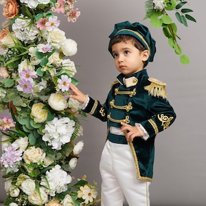 Déguisement de prince charmant, tenue premier anniversaire pour garçon, soirée costumée, déguisement de roi pour bébé, premier anniversaire, tenue de prince royal image 1