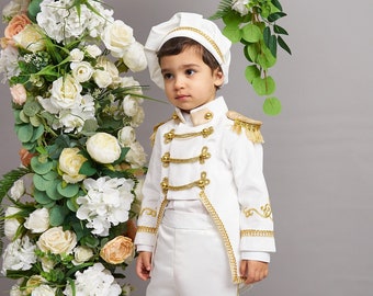 Déguisement prince charmant, tenue premier anniversaire pour garçon, soirée costumée, déguisement de roi pour bébé, premier anniversaire, tenue de prince ivoire royal