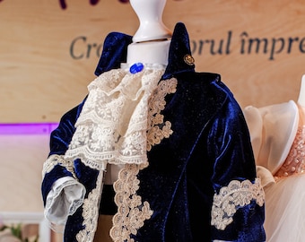 Velvet Royal Prince Suit: Christening Outfit, Page Boy Costume
