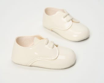 Baby Oxford Shoes, Eco-Leather Soft Moccasins, Non-Slip Sole, First Occasion Footwear