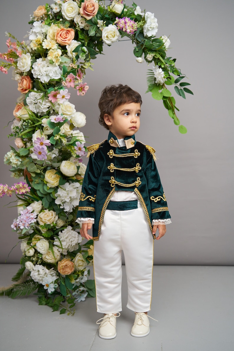 Déguisement de prince charmant, tenue premier anniversaire pour garçon, soirée costumée, déguisement de roi pour bébé, premier anniversaire, tenue de prince royal image 4