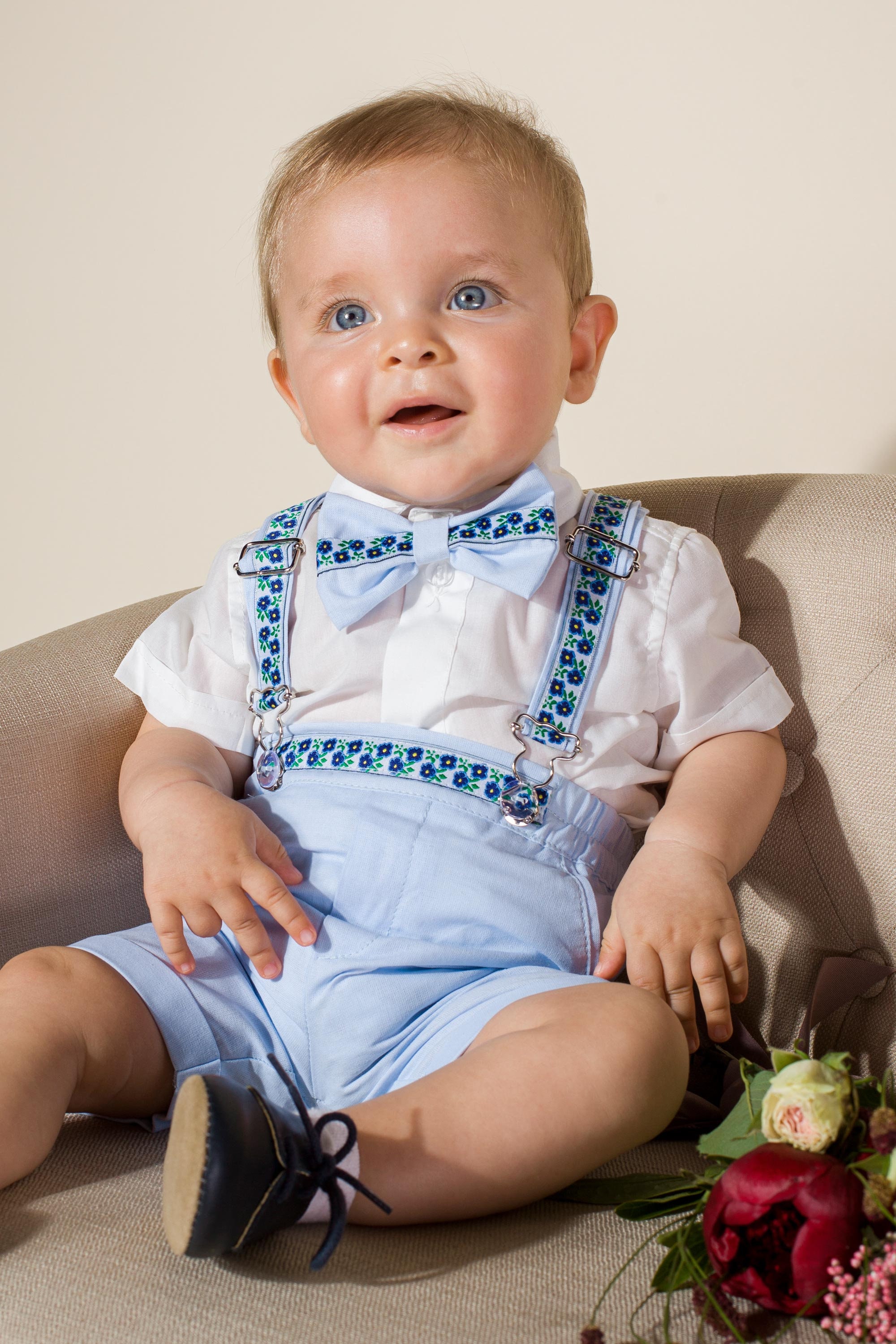 Christening Baby Outfit Linen Baptism Christening Suit Etsy