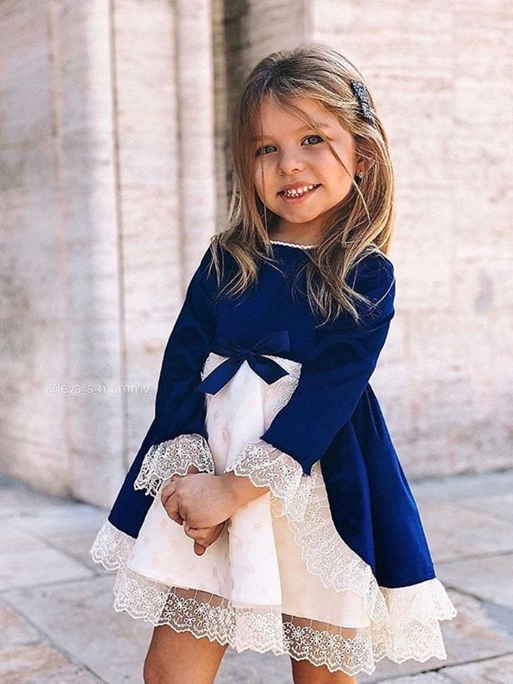 Royal Blue Velvet and Lace Party Dress, Flower Girl Dress, Toddler Dress,  Girls Wedding Dress, Girls Velvet Dress, Photoshoot Dress 