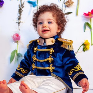 Déguisement de prince charmant, tenue premier anniversaire pour garçon, soirée costumée, déguisement de roi pour bébé, premier anniversaire, tenue de prince royal image 7