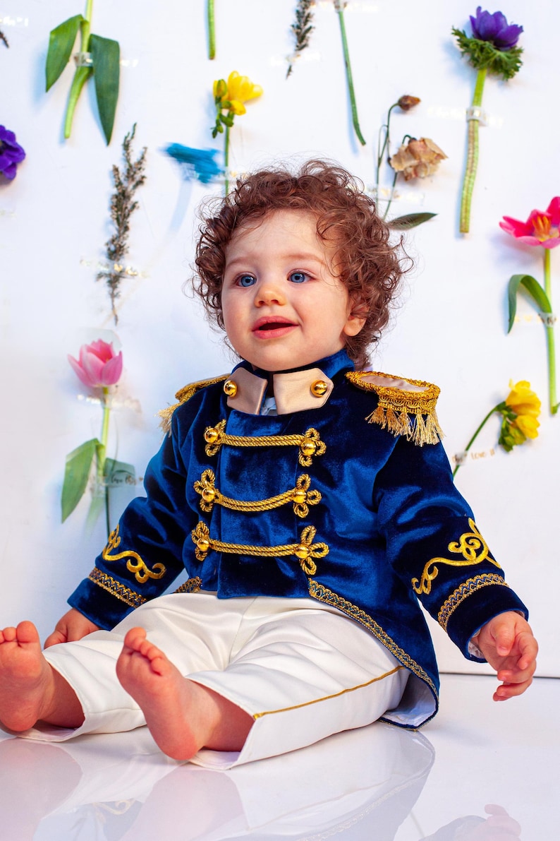 Déguisement de prince charmant, tenue premier anniversaire pour garçon, soirée costumée, déguisement de roi pour bébé, premier anniversaire, tenue de prince royal image 7
