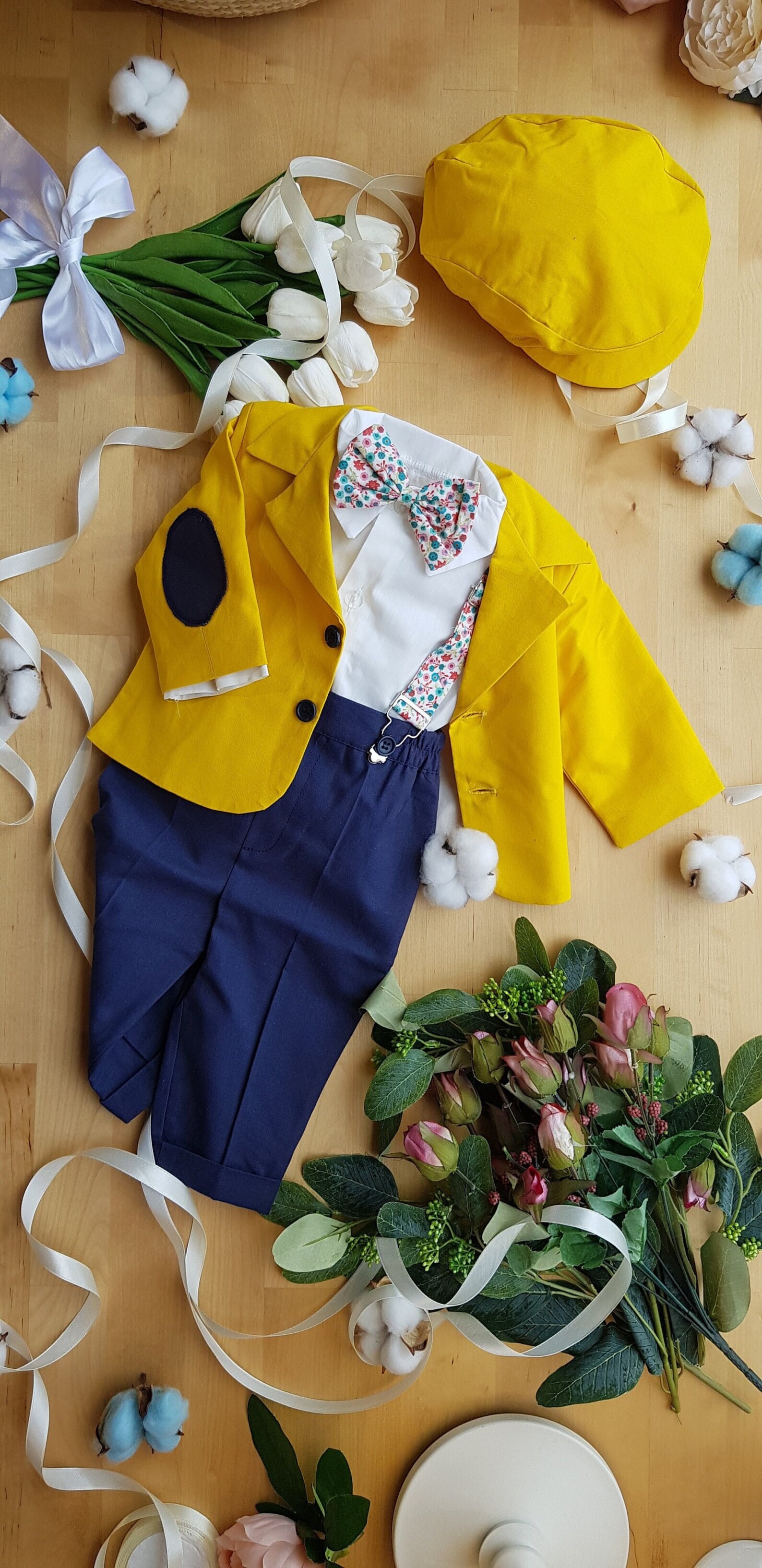 Baby Boy 5 Piece Suit Baptism Boy Suit Christening Boy Etsy