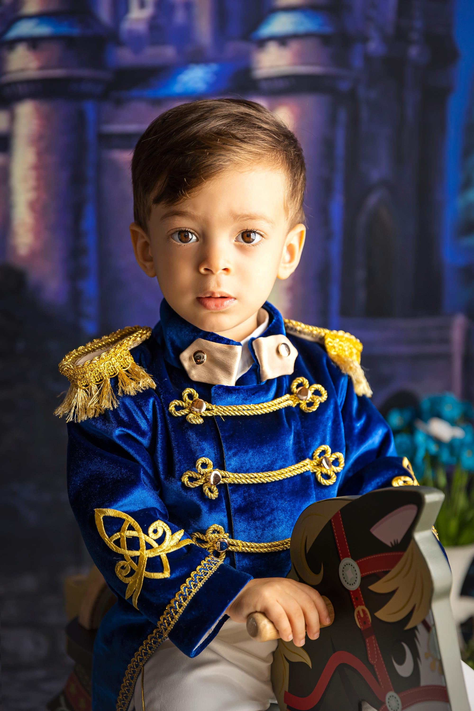 Principe Azzurro Costume Neonato 6/12 Mesi Carnevale Travestimenti Principe  Fiabe Favole