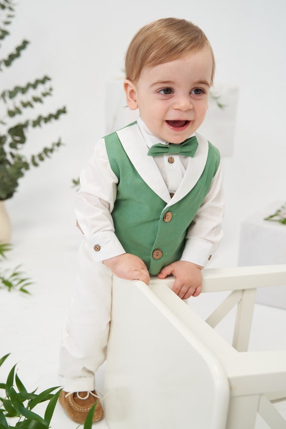 Abito Completo con Gilet Abito Primo Compleanno Abito primo Bimbo Abito Matrimonio Abito Matrimonio bambini Battesimo Bimbo Etsy Italia