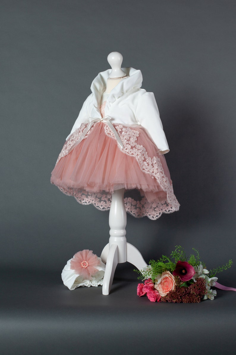 Christening Baby girl Special Occasions dress vintage pink Etsy
