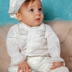 White Little Prince Baby Boy Suit in Silver or Gold, Royal King Costume, Prince Cosplay, Baby Christening, Page Frock