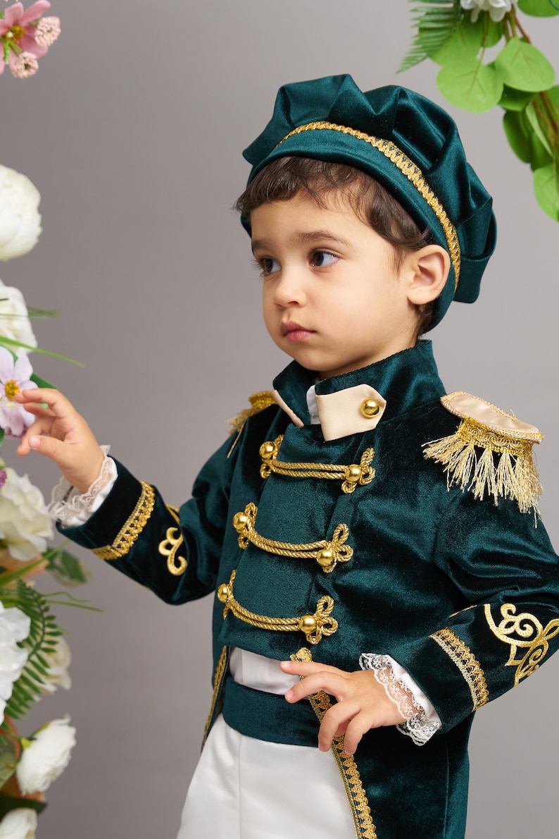 Déguisement de prince charmant, tenue premier anniversaire pour garçon, soirée costumée, déguisement de roi pour bébé, premier anniversaire, tenue de prince royal image 2