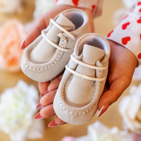 Baby Boy Leather Loafer Shoes, Toddler Shoes, Baby Moccasins, Baptism Shoes, Cute Baby Shoes, Christening Shoes