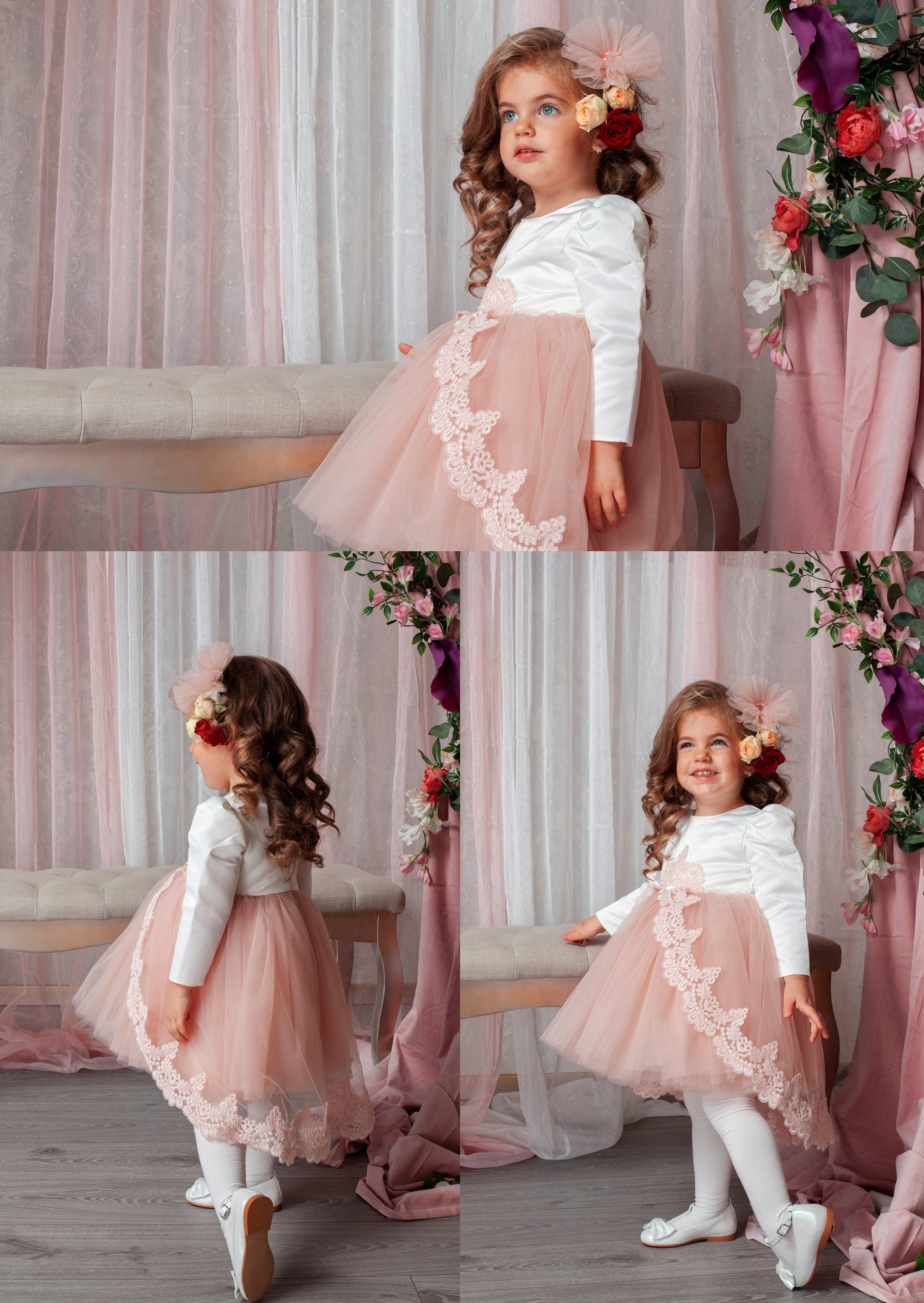 baby pink occasion dress
