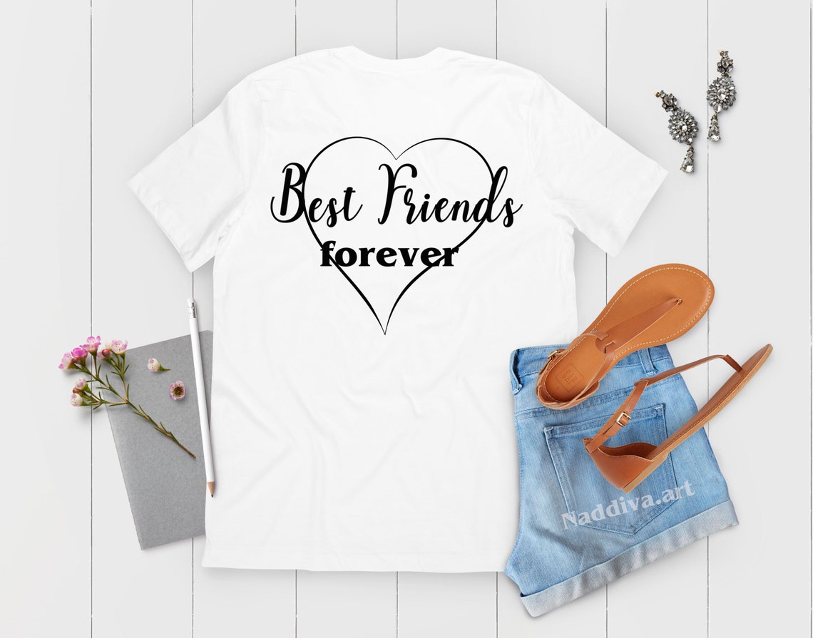 Best Friends Svg Cut Printables Files for Tshirt Mugs and Etsy