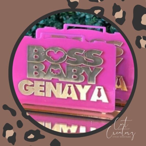 Boss Acrylic Sign Baby Acrylic Sign Tabletop Sign Kids Party Menu