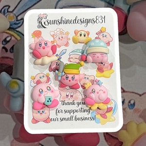 Kawaii Kirby 5 Pack Shoe Charm set
