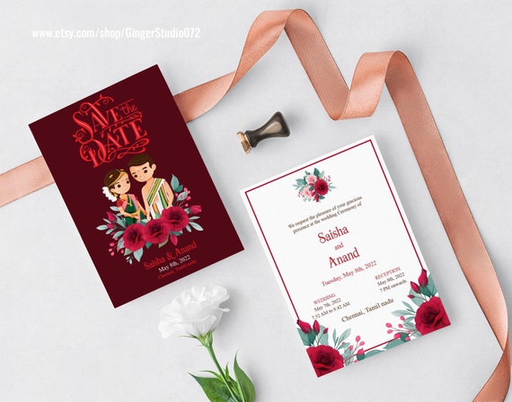 Featured image of post Indian Wedding Card Template Cute Create personalized indian hindu traditional invitation card video all you need to do is pick a wedding card design video template and add information about your wedding like wedding date bride name groom name parents name