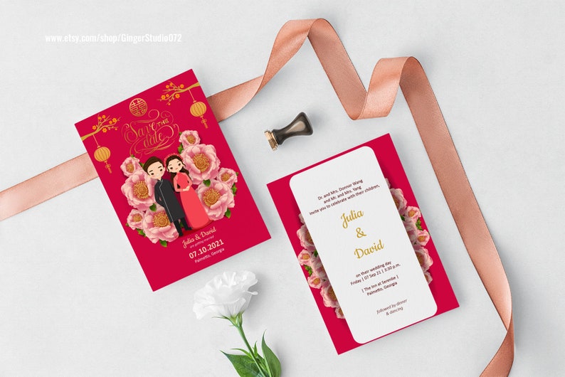 cute-vietnamese-wedding-save-the-date-invitation-card-etsy