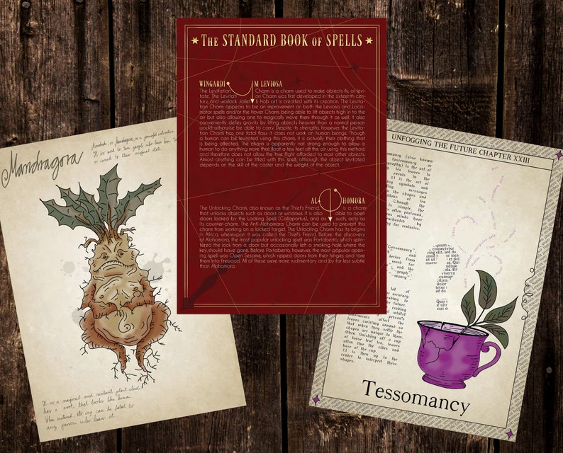 Book of Spells Poster/book Page PDF Printable for Witches - Etsy