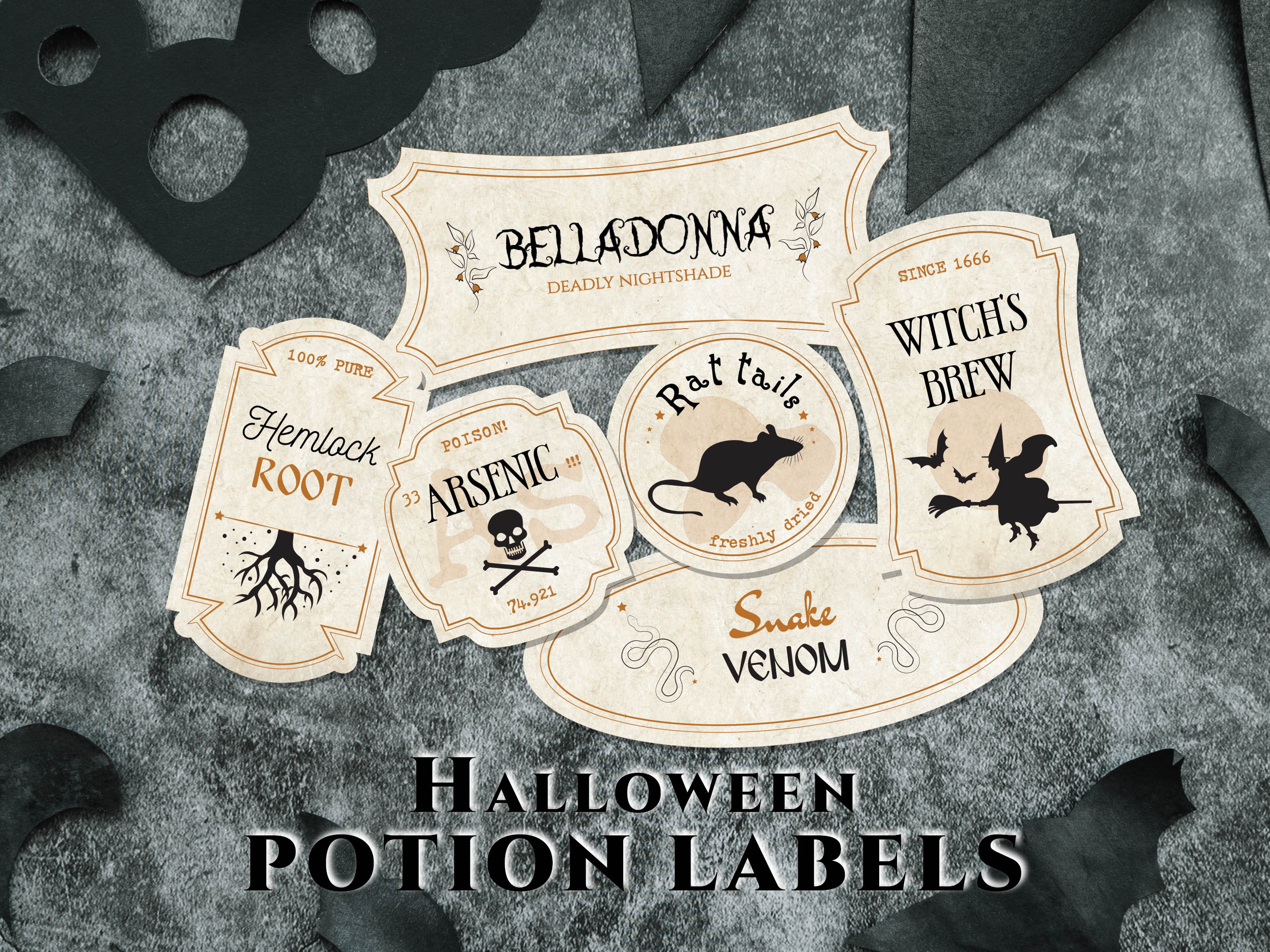 Halloween Printable Potion Labels Halloween Party Printables - Etsy