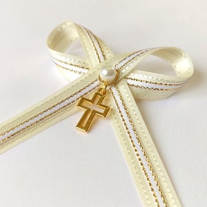 10 pcs Baptism Martyrika, witness pins baptism - gold colored cross, lapel pins