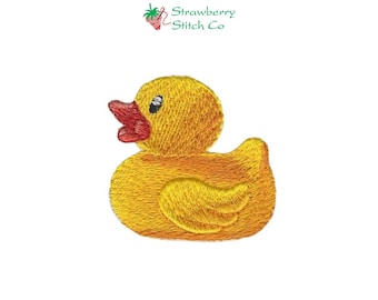 Bath Time Rubber Ducky Embroidery Design Instant Download