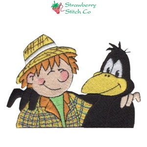 Scarecrow and Crow Machine Embroidery Design