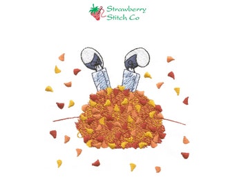 Leaf Pile Design, Autumn Embroidery, Leaf Pile Jumping, Kids Cartoon Design, Machine Embroidery, Digitized Design, Fall Leaves