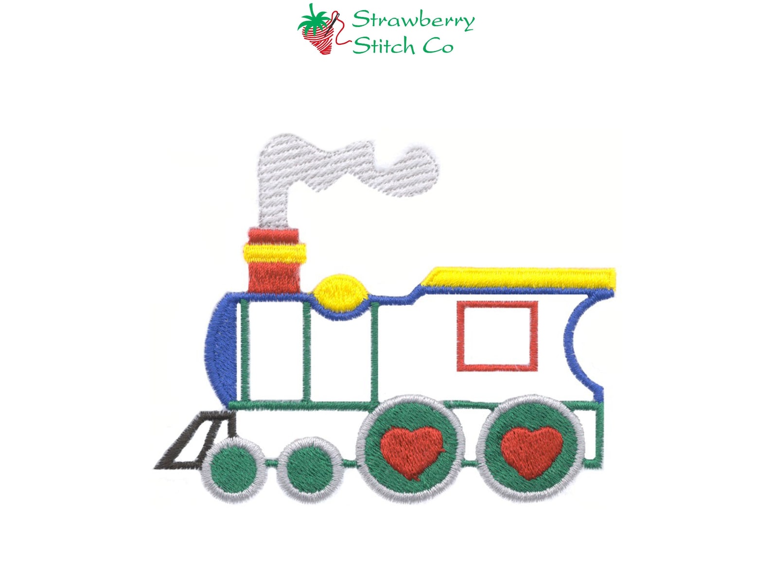 Machine Embroidery Steam Engine Eatsy Choo Choo Train, Steam Engine, Child's Toy Train, Machine Embroidery ...