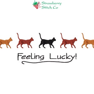Halloween Cats Machine Embroidery Instant Download