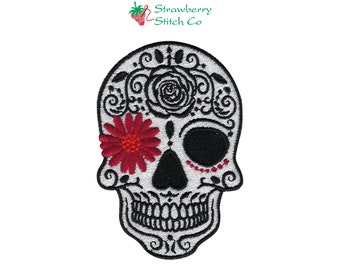 Day of the Dead Halloween Floral Machine Embroidery Design