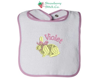 Baby Bunny Spring Snap Bib
