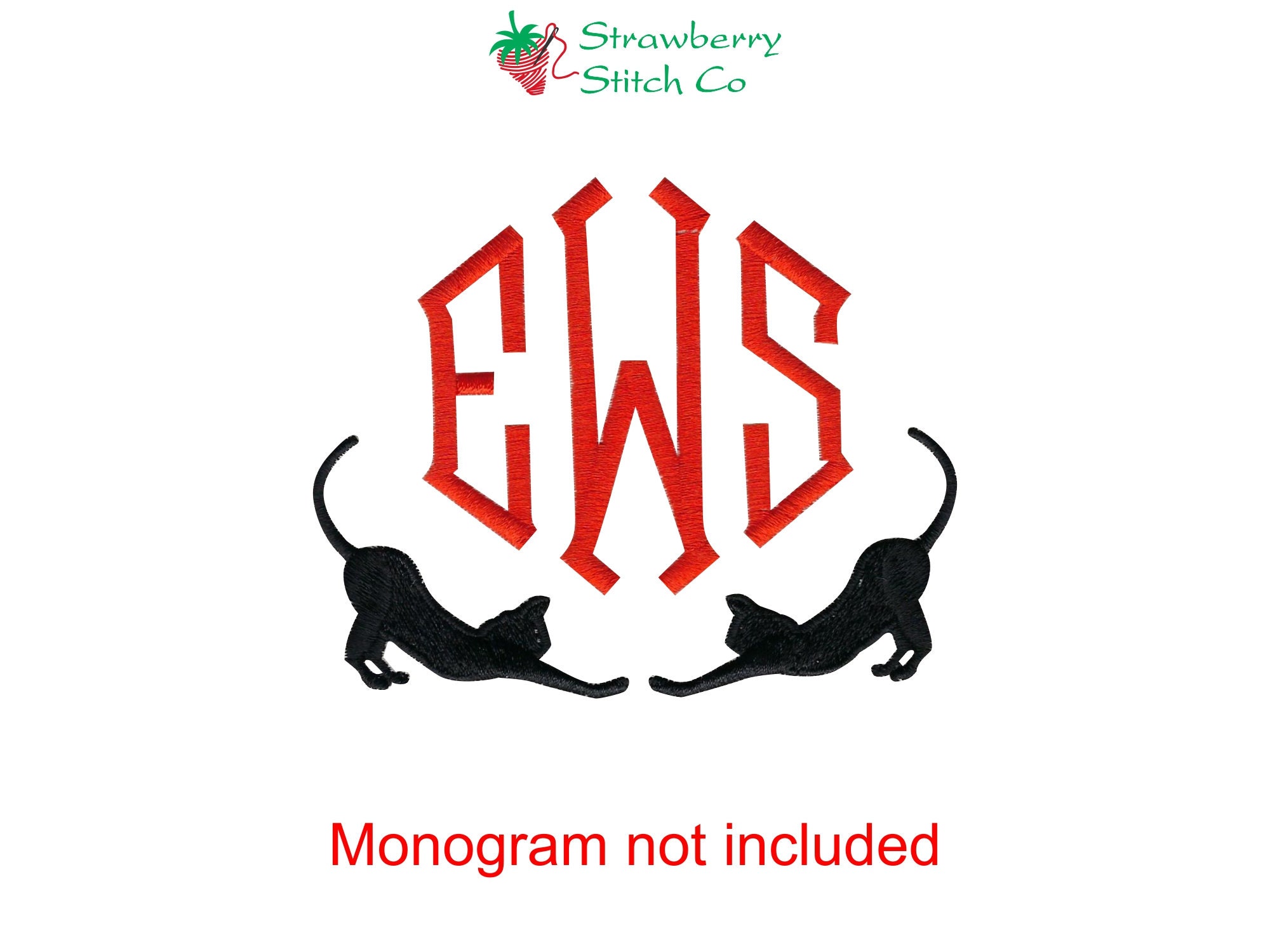 Arrowhead Monogram Border Embroidery Design Instant Download