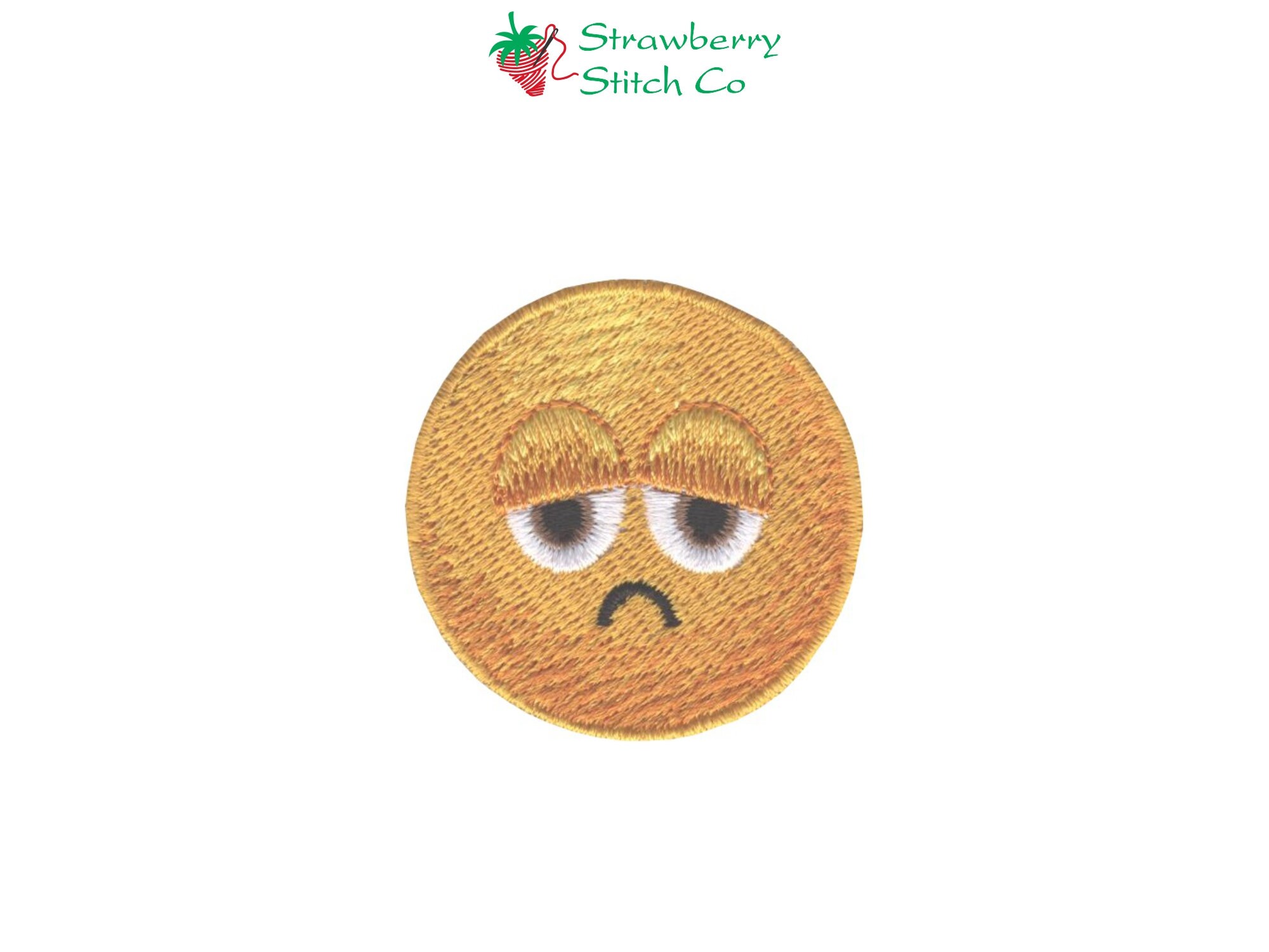 Sad face emoji frown emoticon embroidery design text icons  etsy Sad face emoji frown emoticon embroidery design text icons  etsy