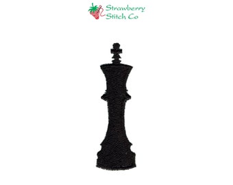 King Chess Piece, Machine Embroidery, Check Mate, Board Game, Silhouette Design, Instant Download, Master Chess, Chess Club, Game Night
