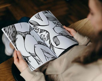 Printable coloring pages for adults | Unique & nature inspired hand drawn by an artist