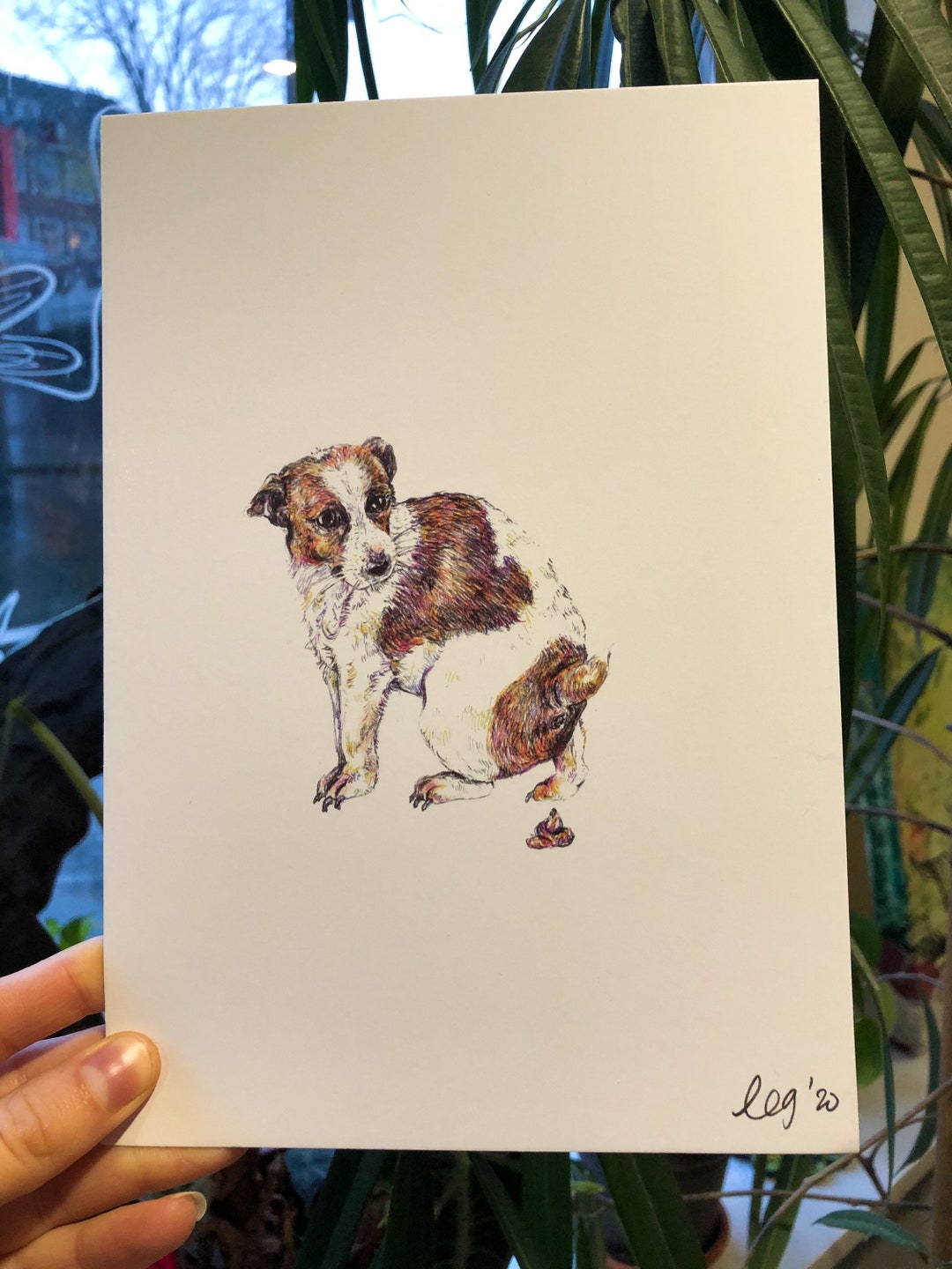 Pooping Dog Bathroom Wall Decoration | Funny, Crap, Wall, Art, Jack ...