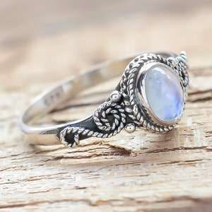 Vintage Moonstone Ring, 925 Sterling silver,Filigree Ring,Unique Ring,Natural Moonstone Ring Jewellery ,mothers day gift, gift for her