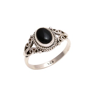 Vintage Moonstone Ring,turquoise, Black Onyx,garnet,92.5 Sterling ...