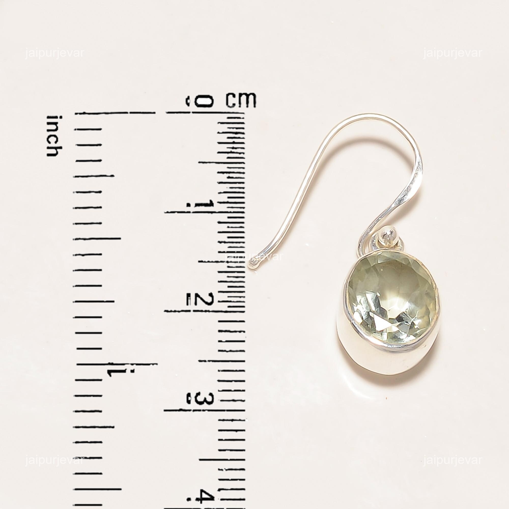 Orecchini a perno argento sterling 925 per donne e con pietra preziosa