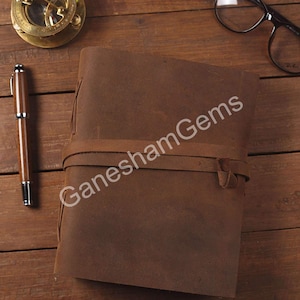 Diario in pelle vintage - Chiusura a lucchetto, Diario del libro delle ombre, Diario Grimorio, Diario delle streghe, Diario vintage con carta antica con bordo frastagliato