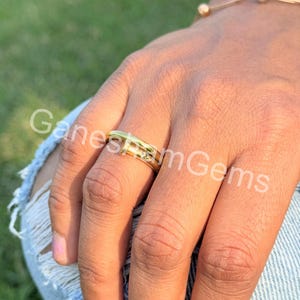 Solid Brass Keel Screw Ring, Handmade Ring, Stacking Ring, Unisex Ring Man's Ring Boho Ring Plain Heavy Brass Ring Screw Ring, Gift Jewelry,