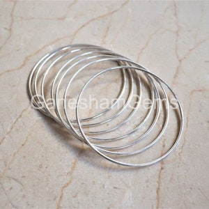 7 Set of bangles, 925 Sterling Silver bangles Bracelet, Stacking Bangles, 7 Day Bangles, Dainty Simple Stackable Bangles For Woman