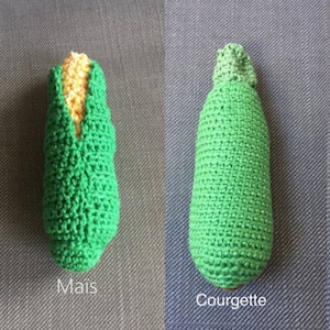 10 Fruits et légumes en crochet à choisir dans la sélection voir description image 9