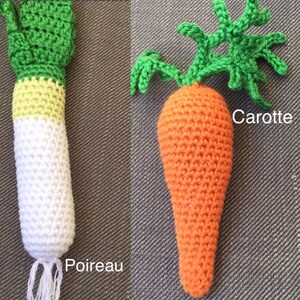 10 Fruits et légumes en crochet à choisir dans la sélection voir description image 4